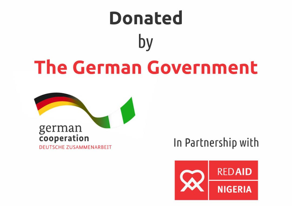 Logo of the Partnership of RedAid Nigeria with the German Government